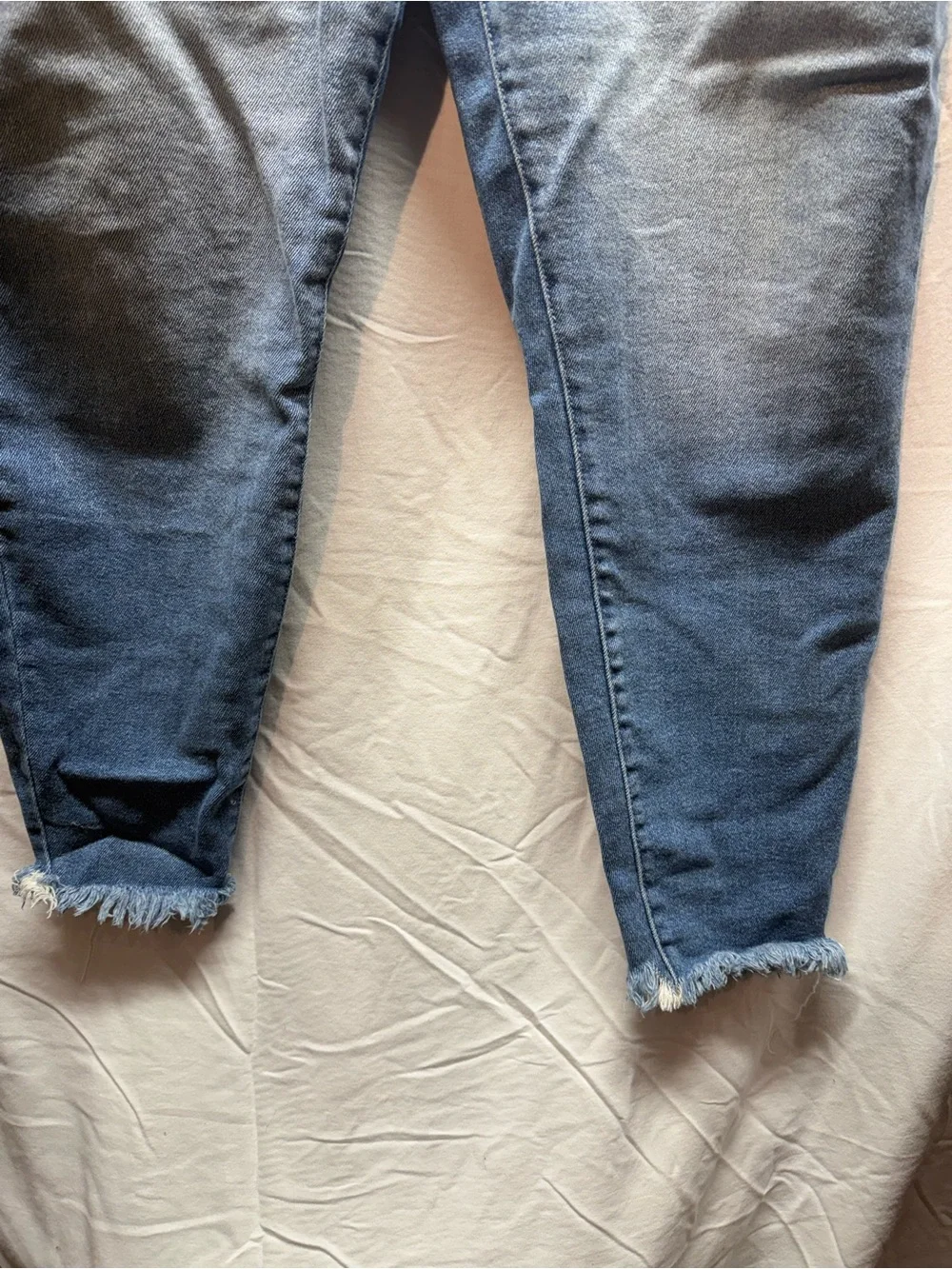 Kancan Jeans Size 20 Distressed Skinny Jeans Raw Frayed Hem Stretch